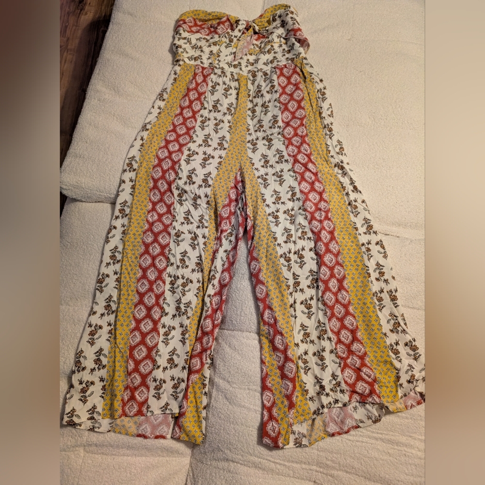 Infinity Raine Strapless Jumpsuit Wide Leg XL